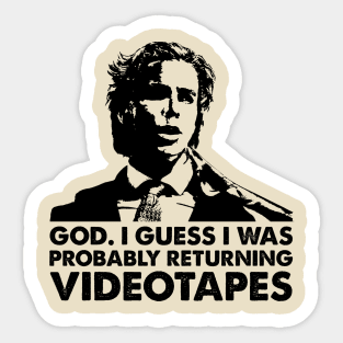 Classic Psycho Returning Videotapes Sticker